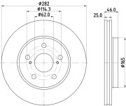 MDC2962C Brzdový kotouč MINTEX