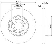 MDC2980C Brzdový kotouč MINTEX