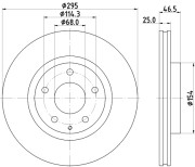 MDC2996C Brzdový kotouč MINTEX