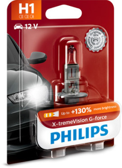 12258XVGB1 PHILIPS Žárovka H1 (řada X-tremeVision G-force) | 12V 55W | 12258XVGB1 PHILIPS