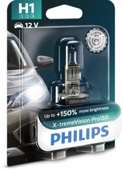 12258XVPB1 PHILIPS Žárovka H1 (řada X-tremeVision Pro150) | 12V 55W | 12258XVPB1 PHILIPS