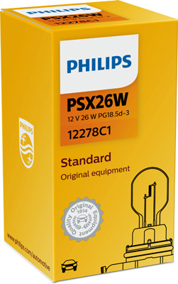 12278C1 PHILIPS Žárovka PSX26W (řada Standard) | 12V 26W | 12278C1 PHILIPS