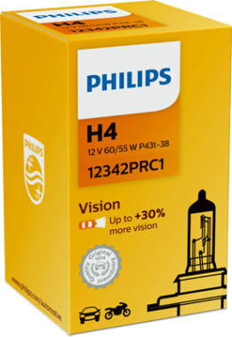 12342PRC1 PHILIPS Žárovka H4 (řada Vision) | 12V 60/55W | 12342PRC1 PHILIPS