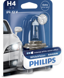 12342WHVB1 PHILIPS Žárovka H4 (řada WhiteVision) | 12V 60/55W | 12342WHVB1 PHILIPS