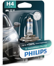 12342XVPB1 PHILIPS Žárovka H4 (řada X-tremeVision Pro150) | 12V 60/55W | 12342XVPB1 PHILIPS