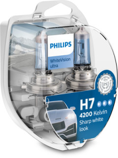 12972WVUSM PHILIPS Žárovka (2+2) H7 + W5W (řada WhiteVision ultra) | 12V 55W + 5W | 12972WVUSM PHILIPS