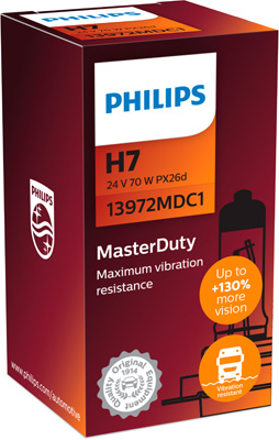 13972MDC1 PHILIPS Žárovka H7 (řada MasterDuty) | 24V 70W | 13972MDC1 PHILIPS