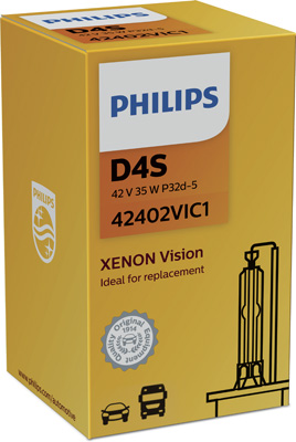 42402VIC1 PHILIPS Xenonová výbojka D4S (řada Xenon Vision) | 42V 35W | 4300K | 42402VIC1 PHILIPS