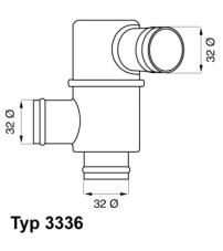 3336.83 Termostat, chladivo BorgWarner (Wahler)