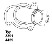 4459.92D Termostat, chladivo BorgWarner (Wahler)