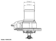 410937.82D Termostat, chladivo BorgWarner (Wahler)