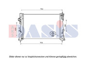 010017N Chladič, chlazení motoru AKS DASIS