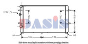 041980N Chladič, chlazení motoru AKS DASIS