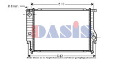 050007N Chladič, chlazení motoru AKS DASIS