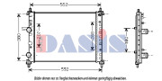 080096N Chladič, chlazení motoru AKS DASIS