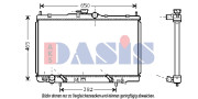 100019N Chladič, chlazení motoru AKS DASIS