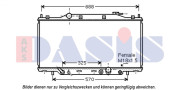 100075N Chladič, chlazení motoru AKS DASIS