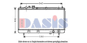 110045N Chladič, chlazení motoru AKS DASIS