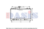 110080N Chladič, chlazení motoru AKS DASIS