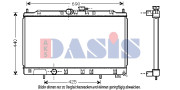 140047N Chladič, chlazení motoru AKS DASIS