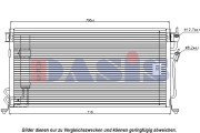 142026N Kondenzátor, klimatizace AKS DASIS