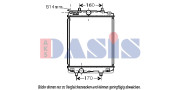 160095N Chladič, chlazení motoru AKS DASIS