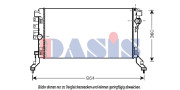 180071N Chladič, chlazení motoru AKS DASIS