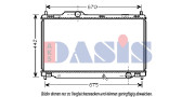 210203N Chladič, chlazení motoru AKS DASIS