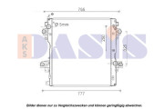 210231N Chladič, chlazení motoru AKS DASIS