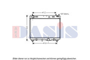 210248N Chladič, chlazení motoru AKS DASIS