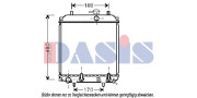 360013N Chladič, chlazení motoru AKS DASIS