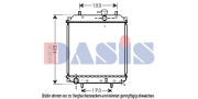 360024N Chladič, chlazení motoru AKS DASIS