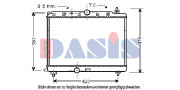 370005N Chladič, chlazení motoru AKS DASIS