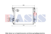 370017N Chladič, chlazení motoru AKS DASIS