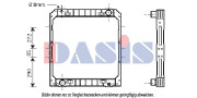 400550N Chladič, chlazení motoru AKS DASIS