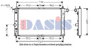 510011N Chladič, chlazení motoru AKS DASIS