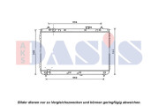 510173N Chladič, chlazení motoru AKS DASIS