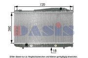 520084N Chladič, chlazení motoru AKS DASIS