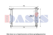 560081N Chladič, chlazení motoru AKS DASIS