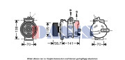 851653N Kompresor, klimatizace AKS DASIS