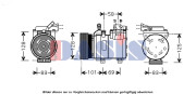 851671N Kompresor, klimatizace AKS DASIS