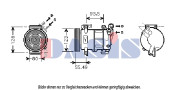 851813N Kompresor, klimatizace AKS DASIS