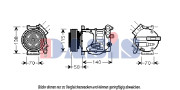 851895N Kompresor, klimatizace AKS DASIS