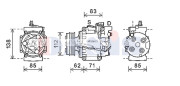 852782N Kompresor, klimatizace AKS DASIS