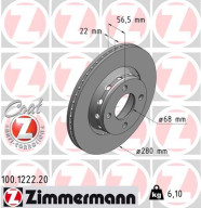 100.1222.20 Brzdový kotouč COAT Z ZIMMERMANN