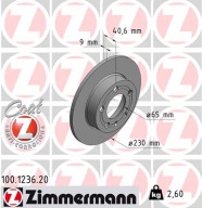 100.1236.20 Brzdový kotouč COAT Z ZIMMERMANN