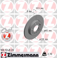 100.1248.20 Brzdový kotouč COAT Z ZIMMERMANN