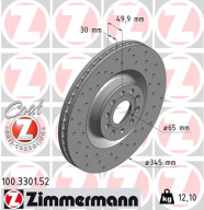 100.3301.52 Brzdový kotouč SPORT BRAKE DISC COAT Z ZIMMERMANN