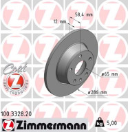 100.3328.20 Brzdový kotouč COAT Z ZIMMERMANN