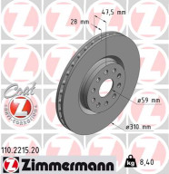 110.2215.20 Brzdový kotouč COAT Z ZIMMERMANN